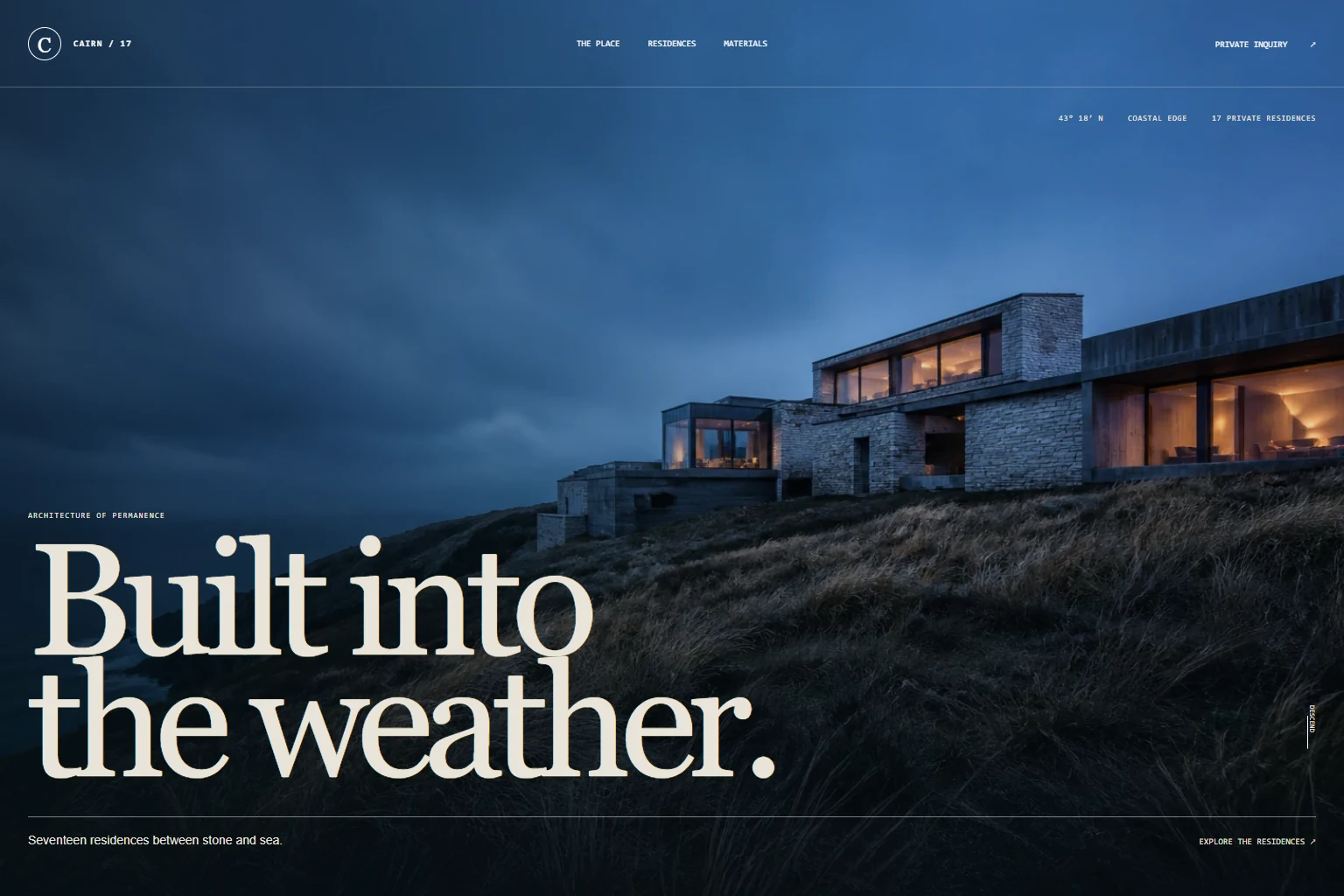 CAIRN / 17 website homepage